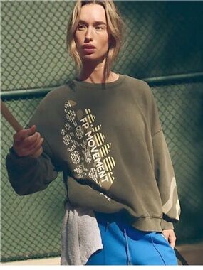 FREE PEOPLE FP
MOVEMENT
ASH ALL STAR BUTI LOGO
CREWNECK PULLOVER
SWEATSHIRT XL